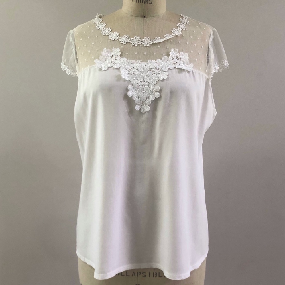 Women’s AB Fashion White Blouse